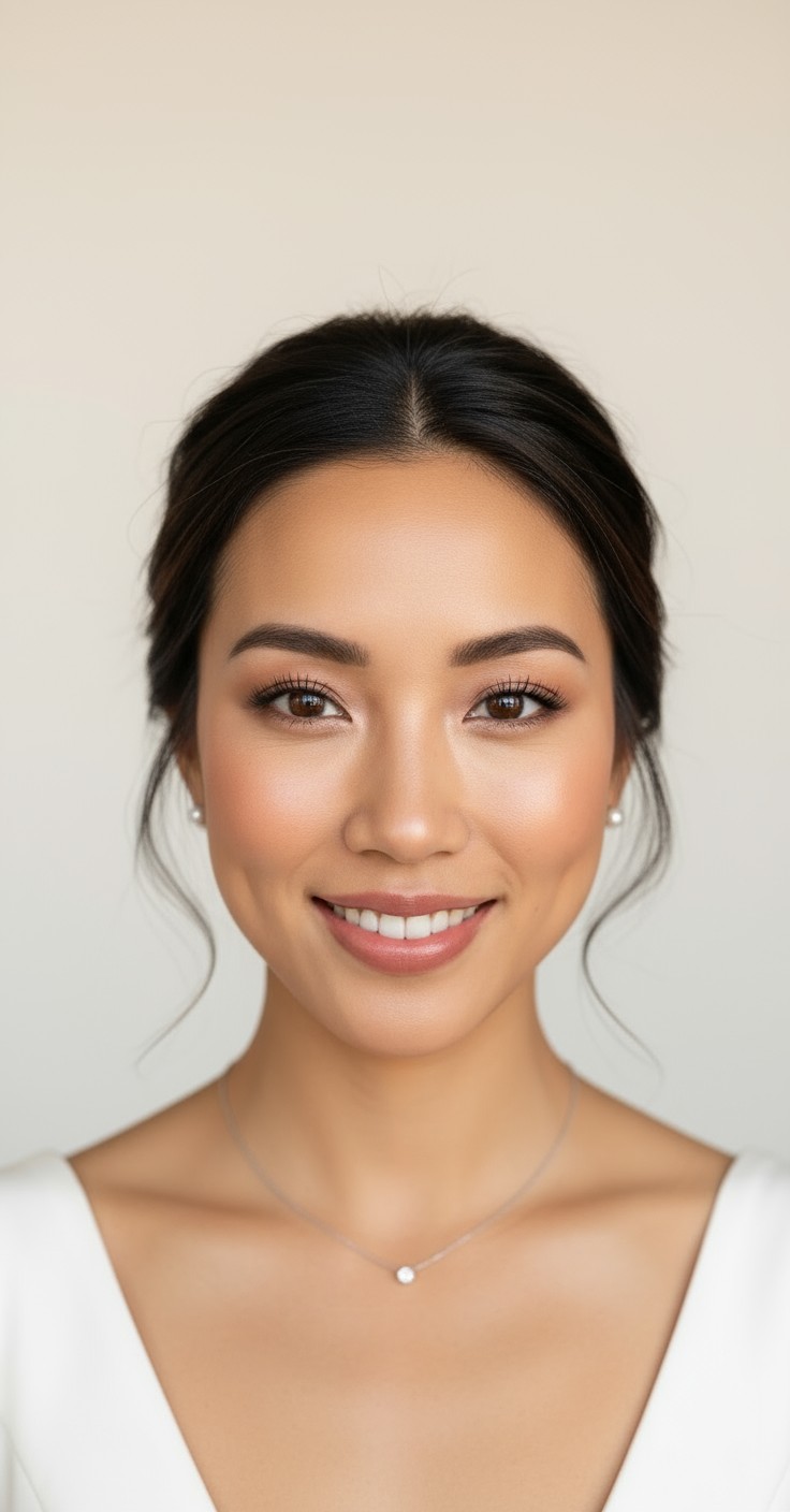 After Messy Updo Bridal